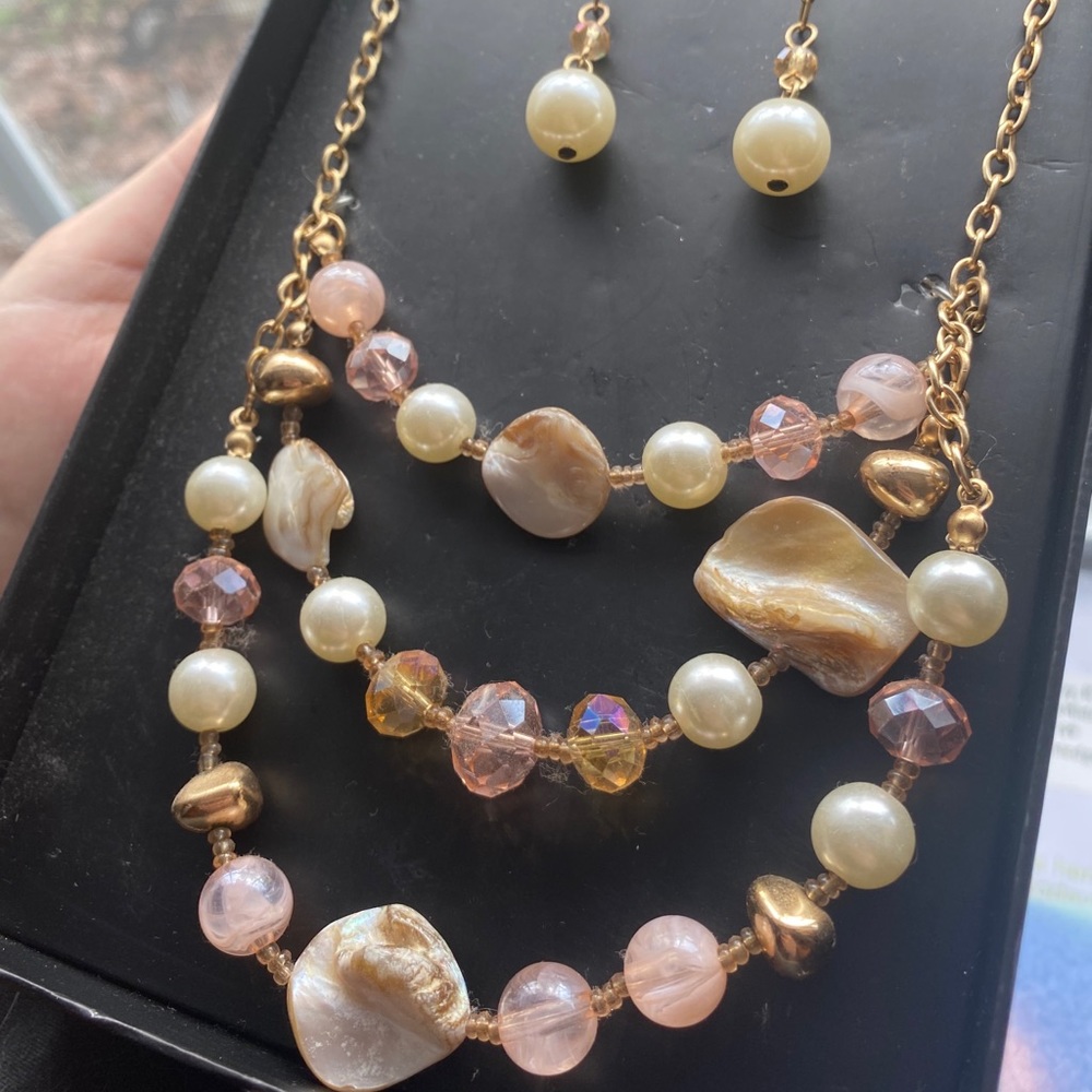 Antique Pearl Necklace SET